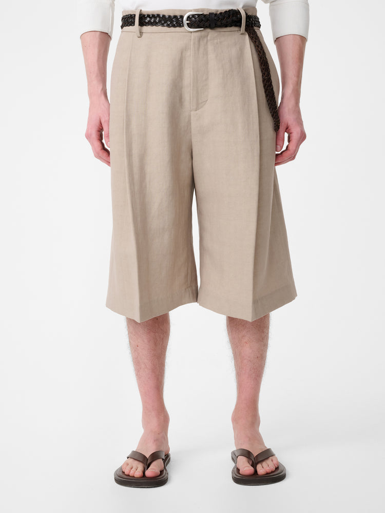 Fowld Linen Short in Sand