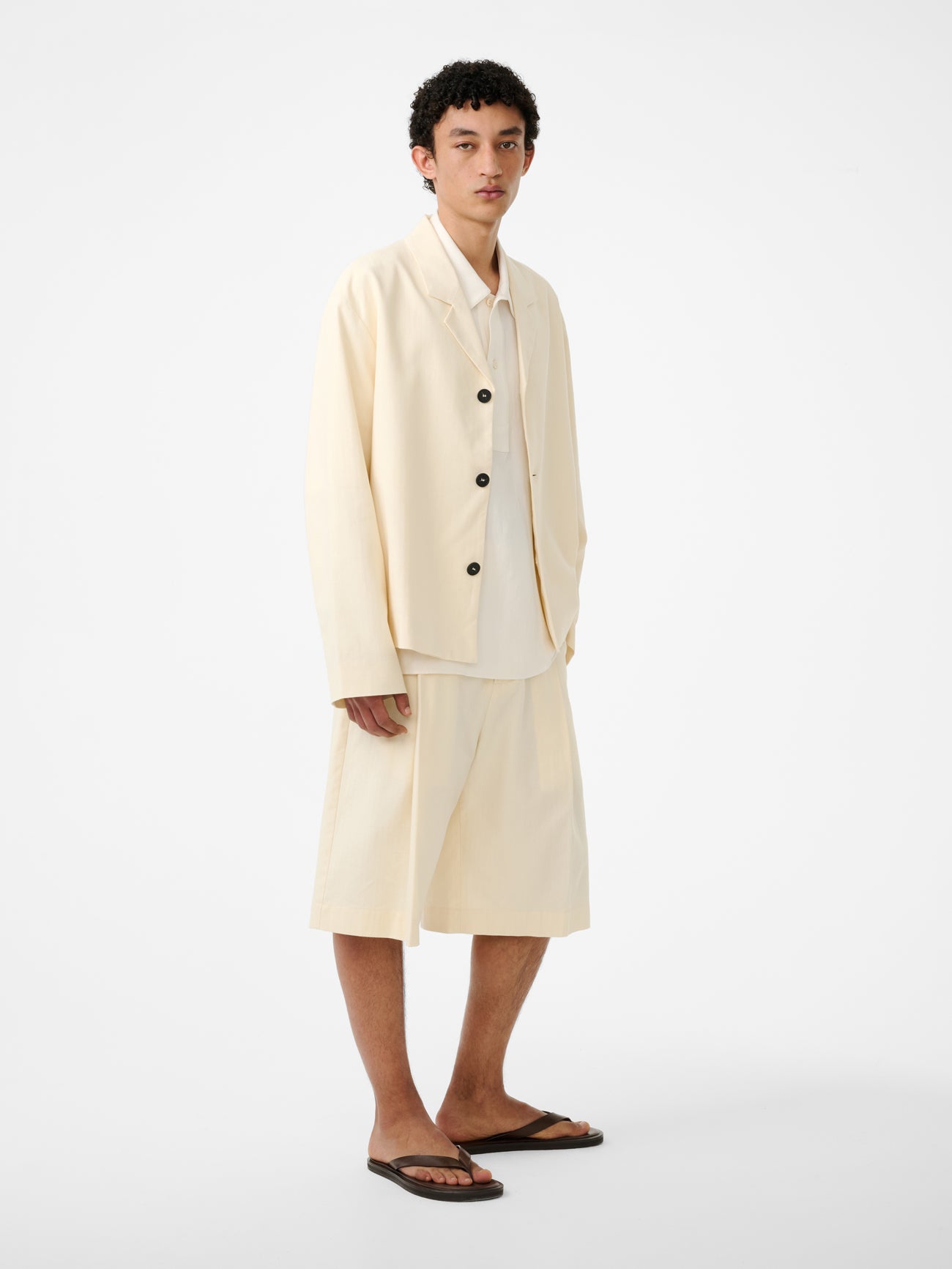 Fowld Short in Antique White - Studio Nicholson