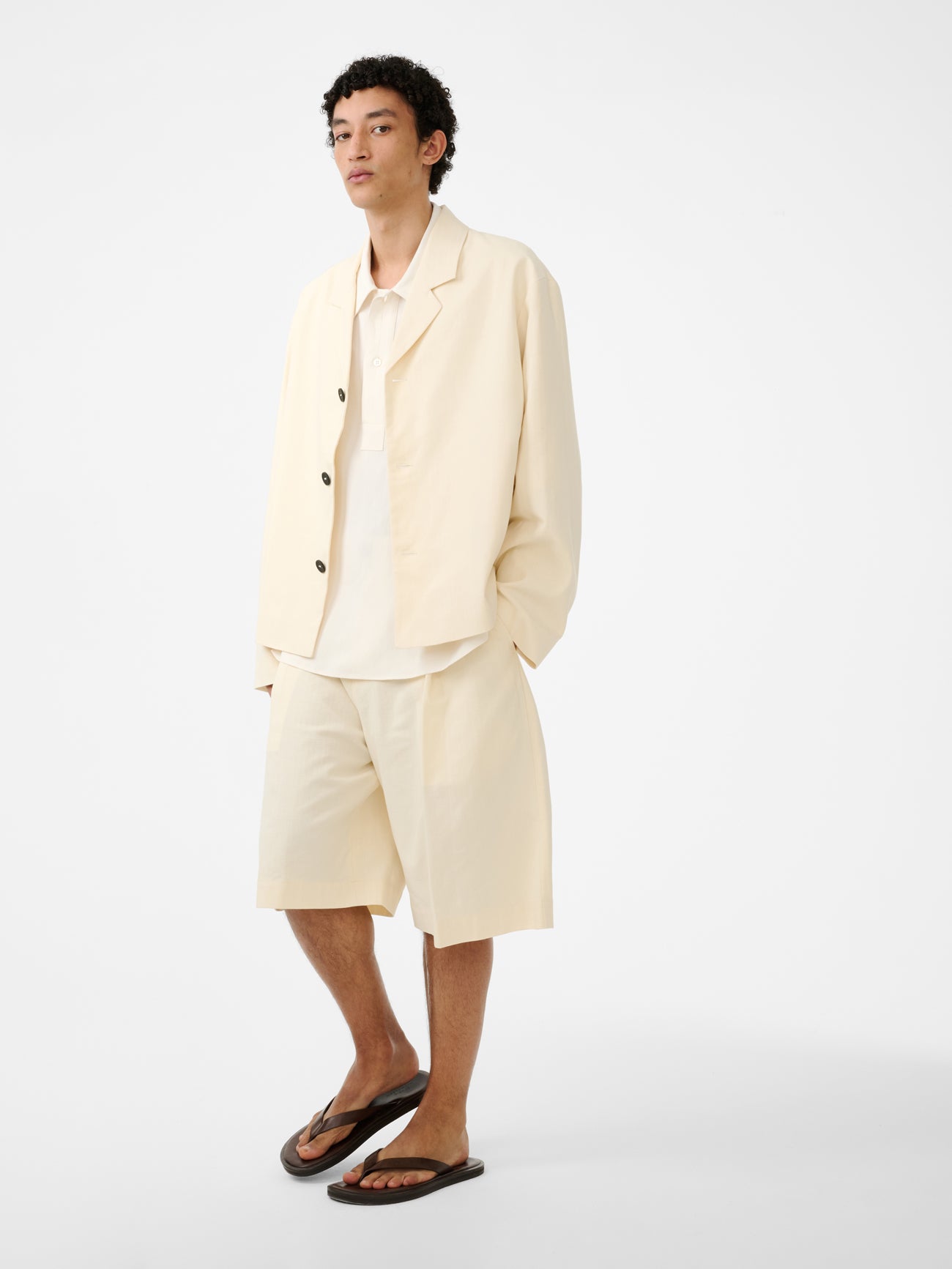 Fowld Short in Antique White - Studio Nicholson