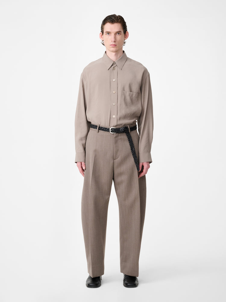 Fume Tailored Pant in Bark Melange