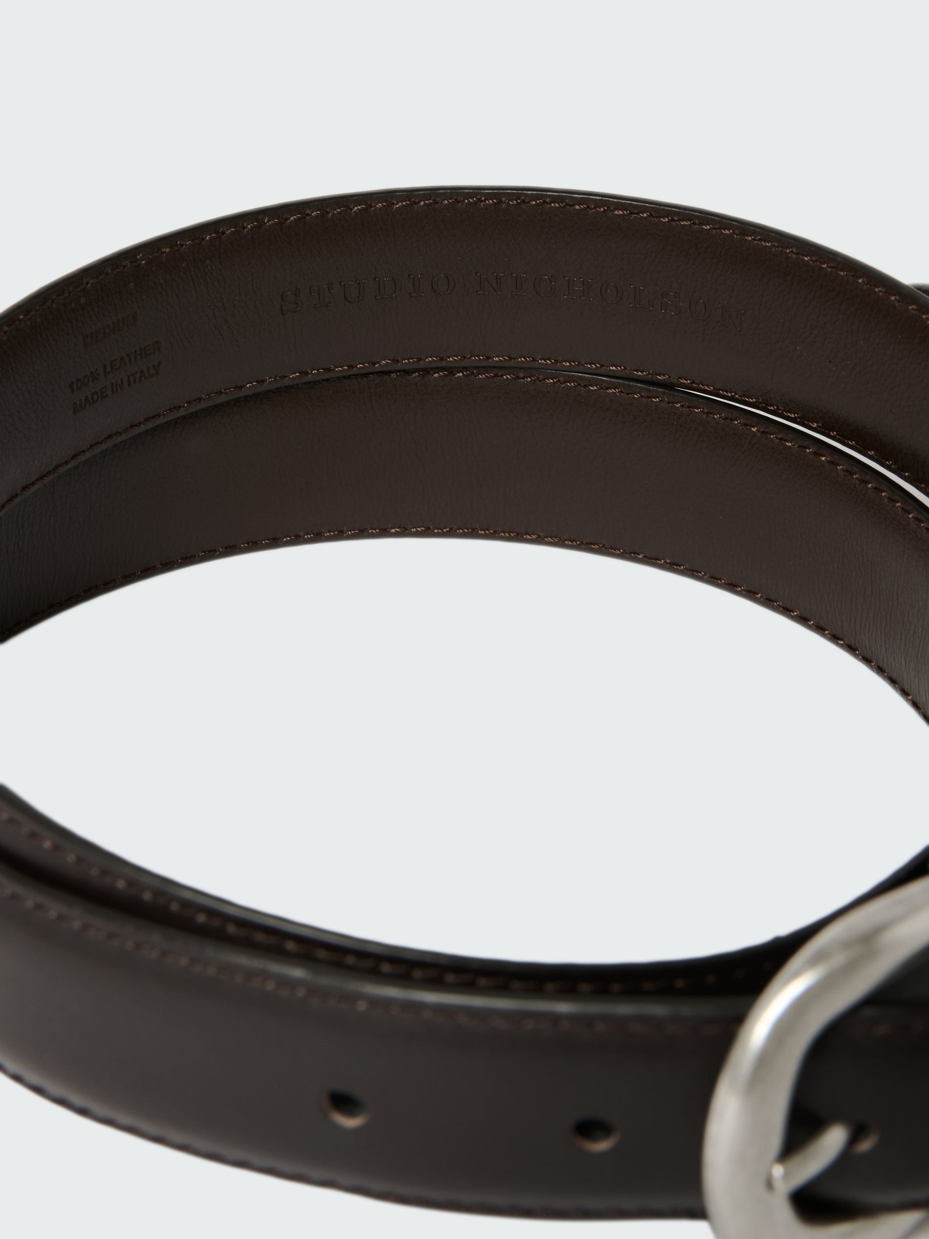 Giorgio Leather Belt in Espresso
