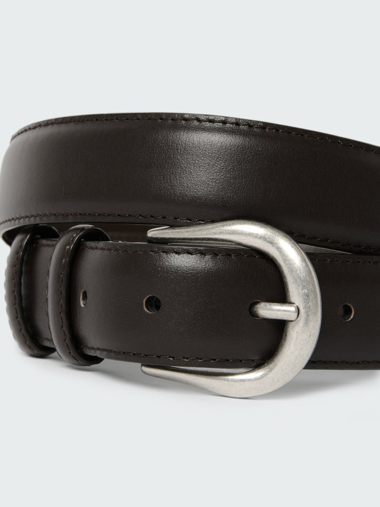 Giorgio Leather Belt in Espresso