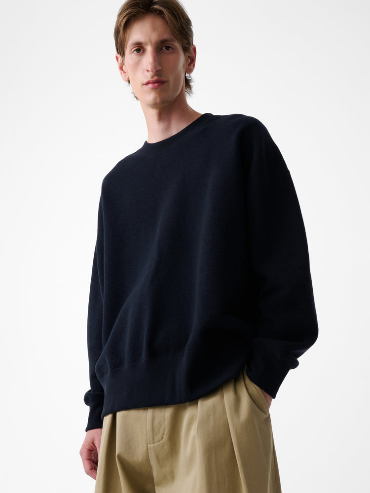 SN X BEAMS PLUS Golightly Jersey in Darkest Navy