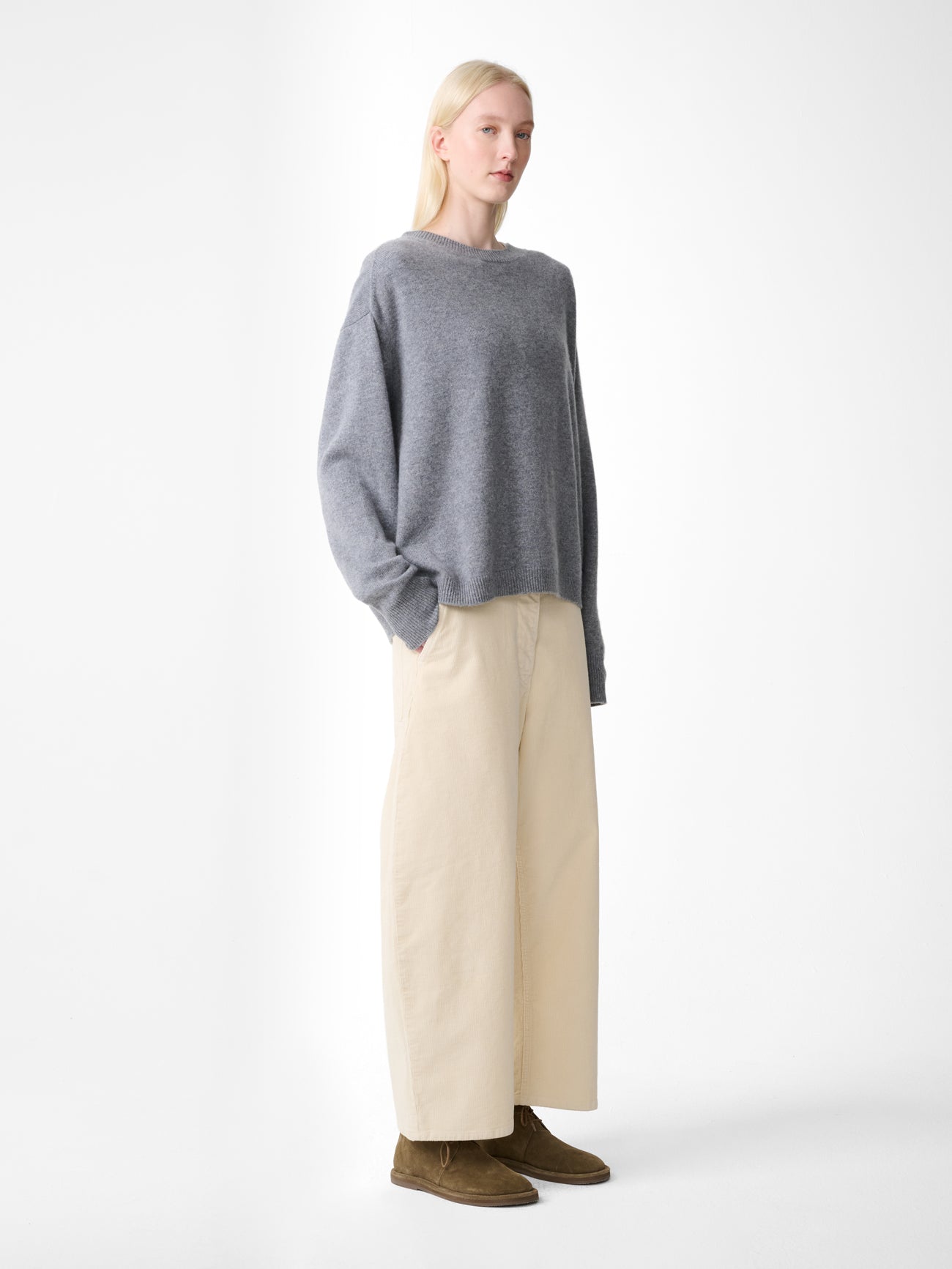 Haddan Knit in Grey Marl