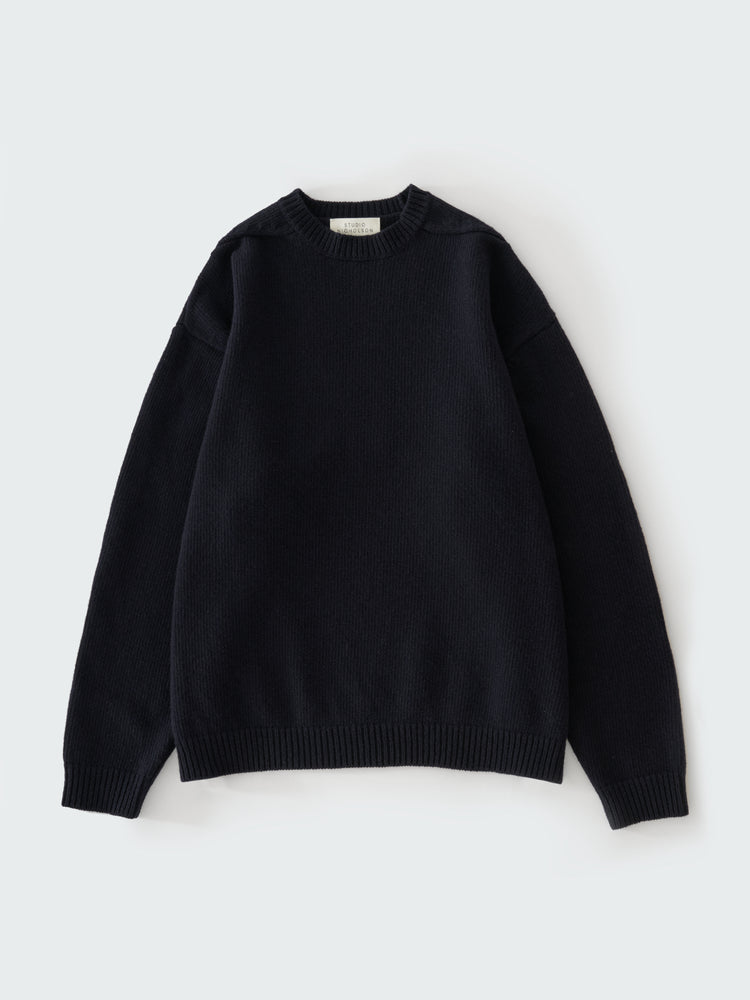 STUDIO NICHOLSON HEMYL KNIT BLACK 黒 Mサイズ 2022AW】 STUDIO NICHOLSON （スタジオニコルソン） 