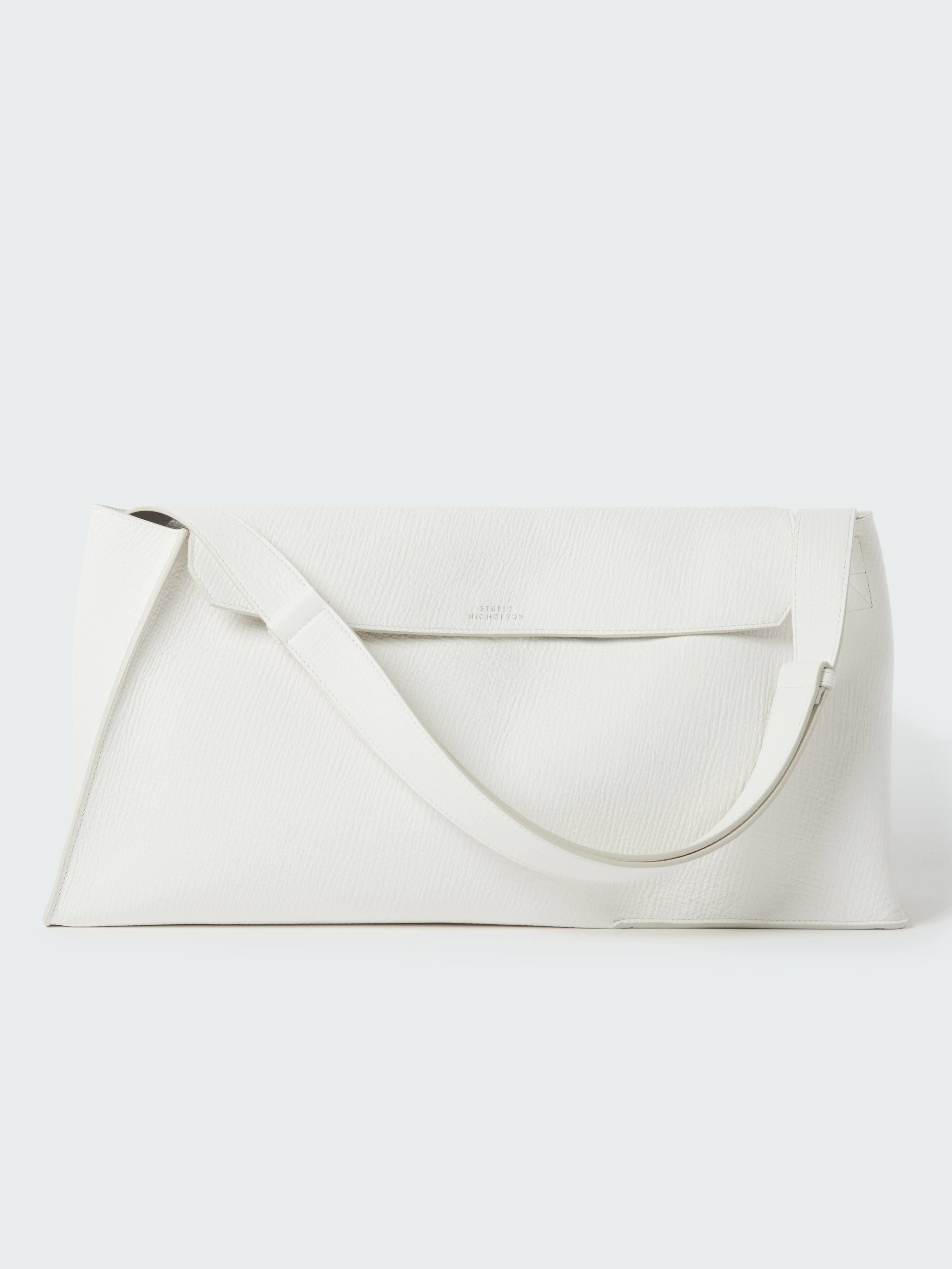 Studio Nicholson Shiboru Leather Bag in Parchment