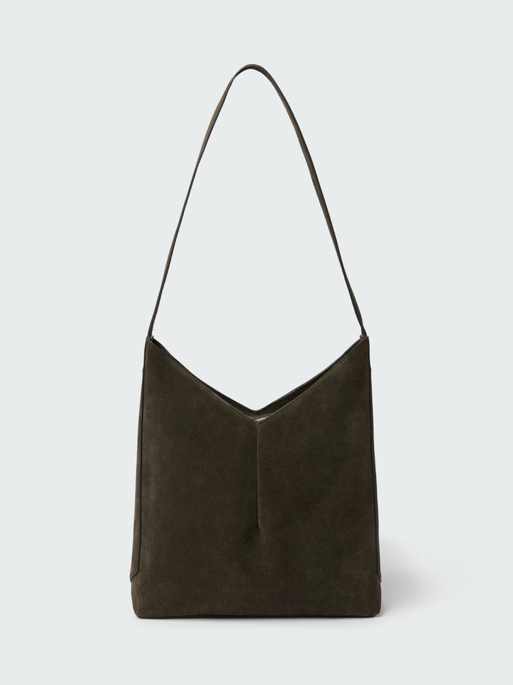 Hoho Suede Bag in Ebony