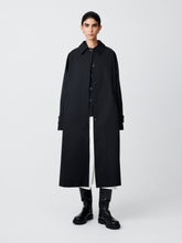 Holin Coated Cotton Coat in Black