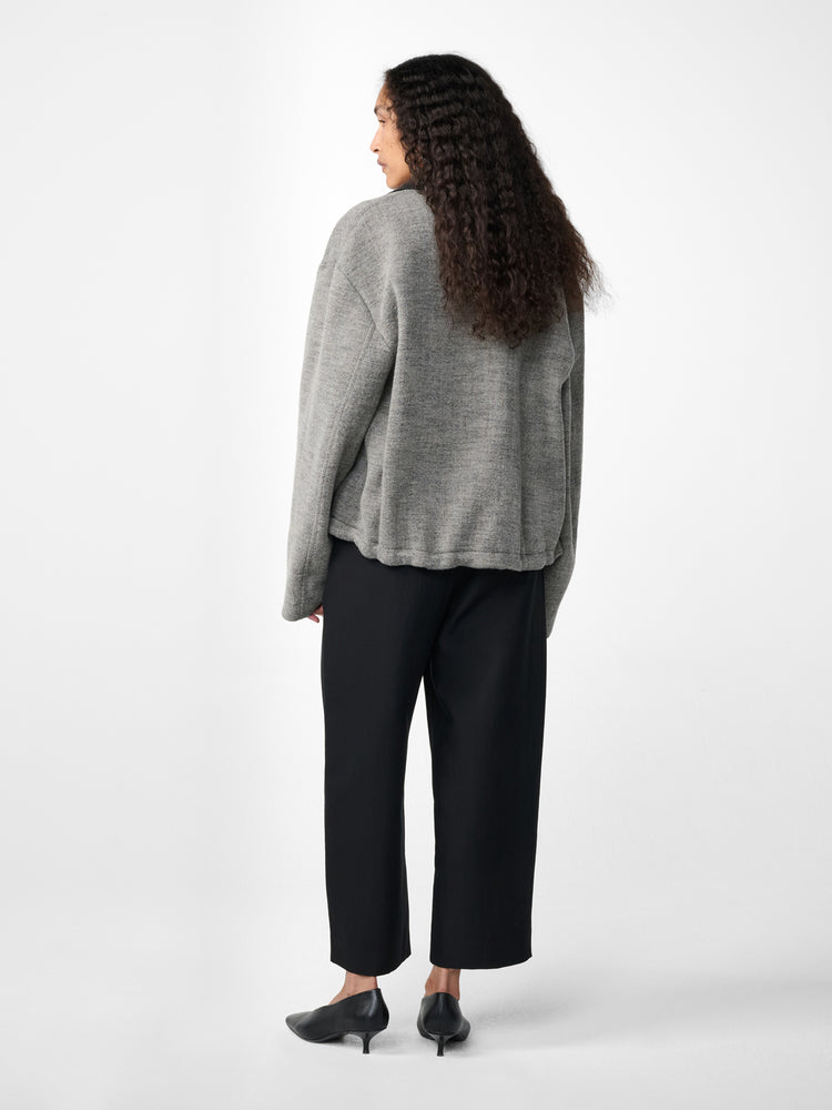 Howth Wool Jacket in Black / White