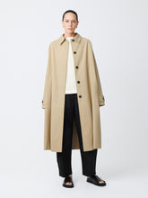 Holin Technical Cotton Coat In Tan - Studio Nicholson