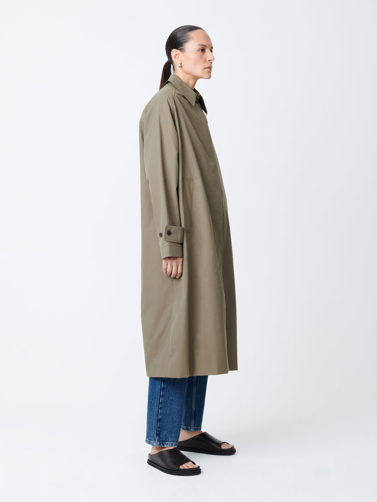 Holin Technical Cotton Coat in Dark Dusk - Studio Nicholson