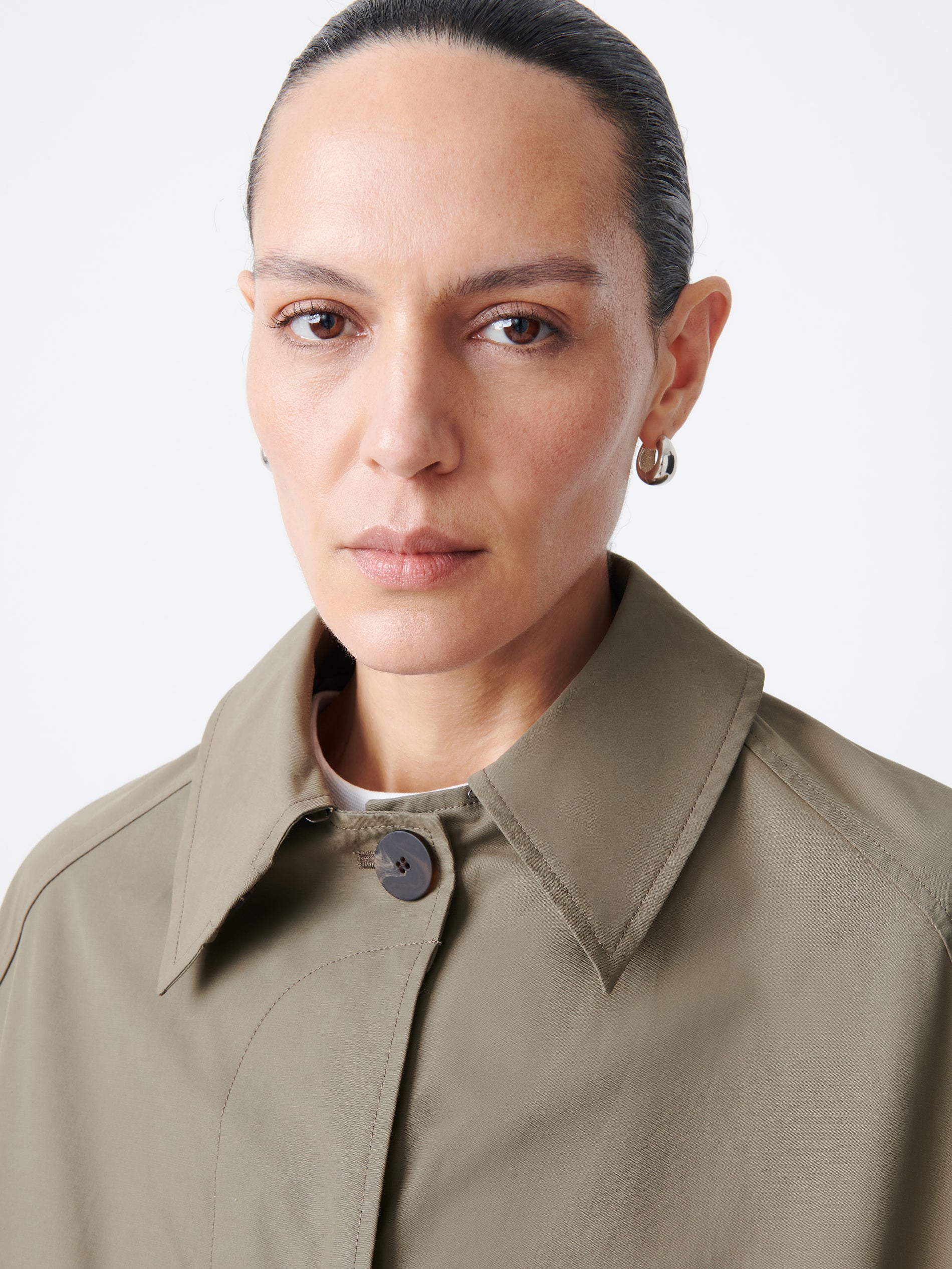 Holin Technical Cotton Coat in Dark Dusk - Studio Nicholson