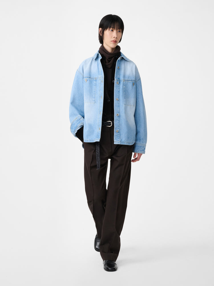Joris Denim Shirt in Bleached Wash