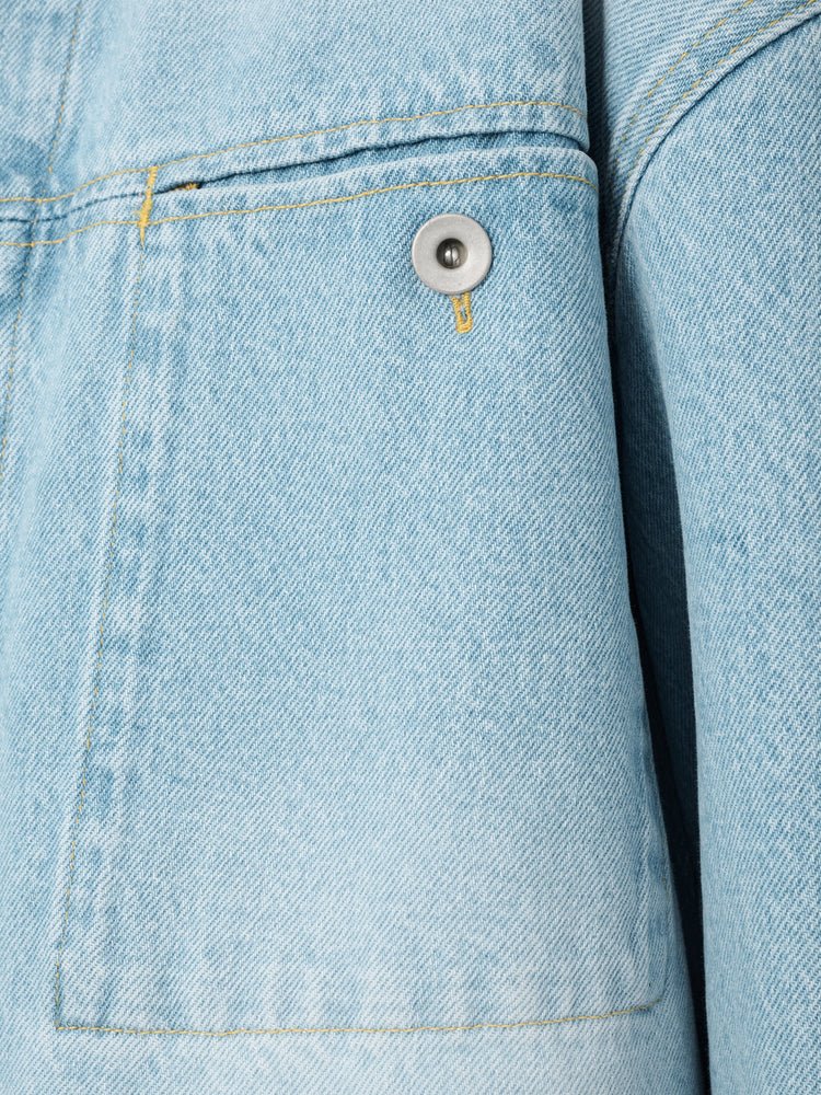 Joris Denim Shirt in Bleached Wash