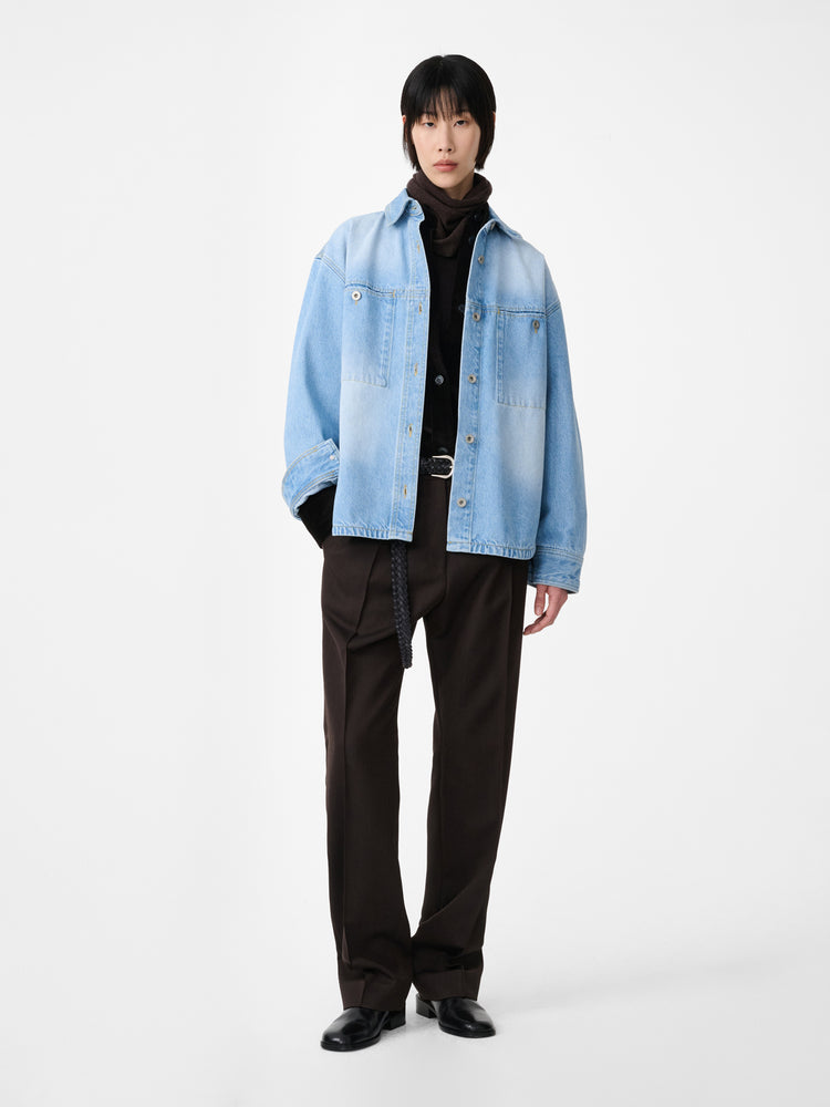 Joris Denim Shirt in Bleached Wash