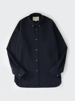 Jude Tropical Wool Shirt in Darkest Navy– Studio Nicholson