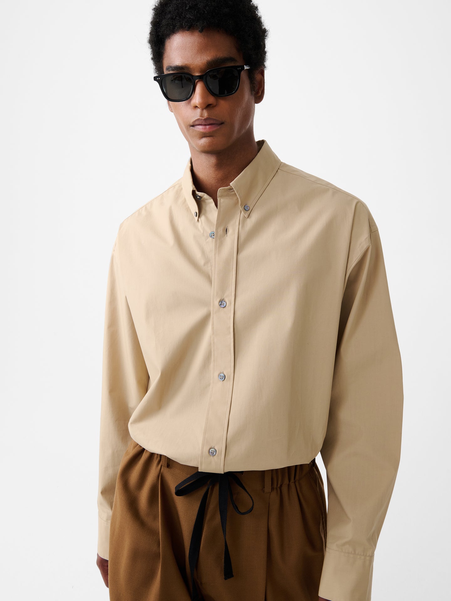 Jude Cotton Shirt in Reed