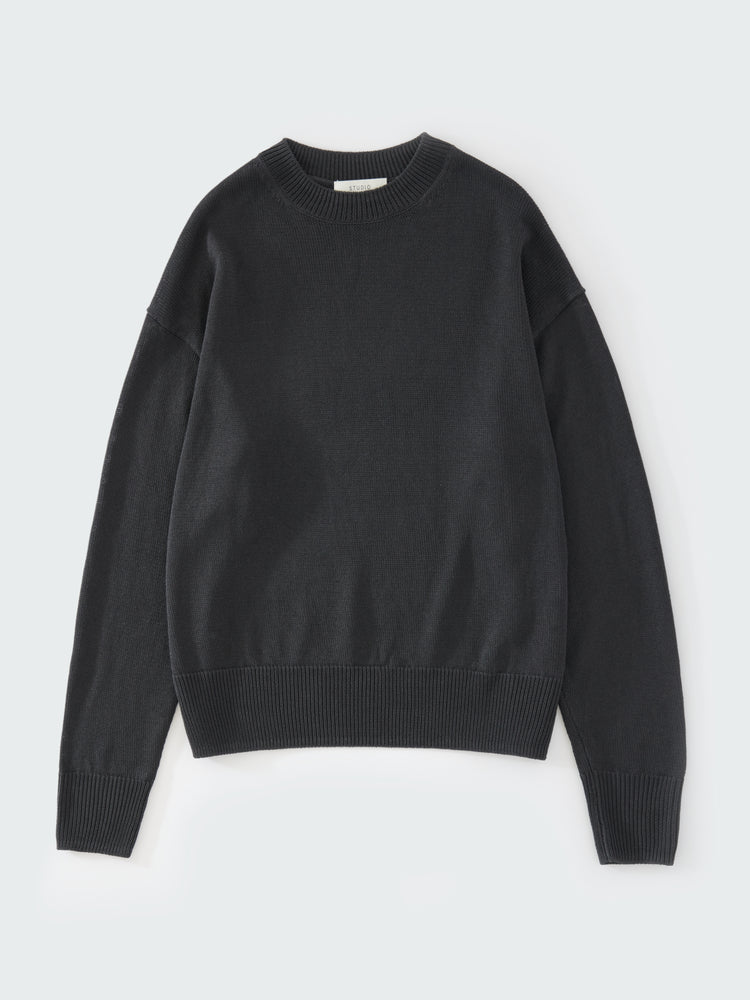 最高の品質 Kami Knit Nicholson Studio | Jumper Crewneck Boxy | Smoke in トップス