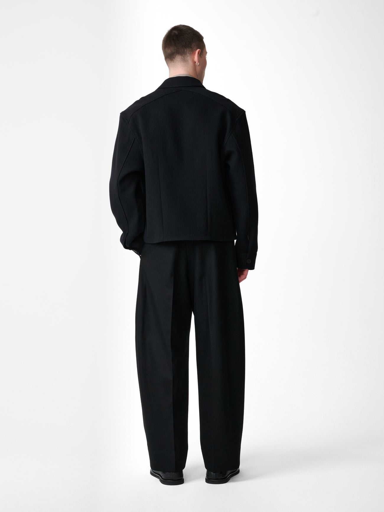 Kelver Wool Jacket in Black