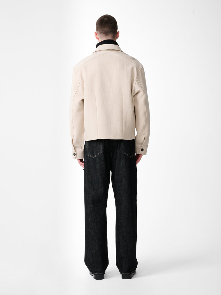 Kelver Wool Jacket in Feather