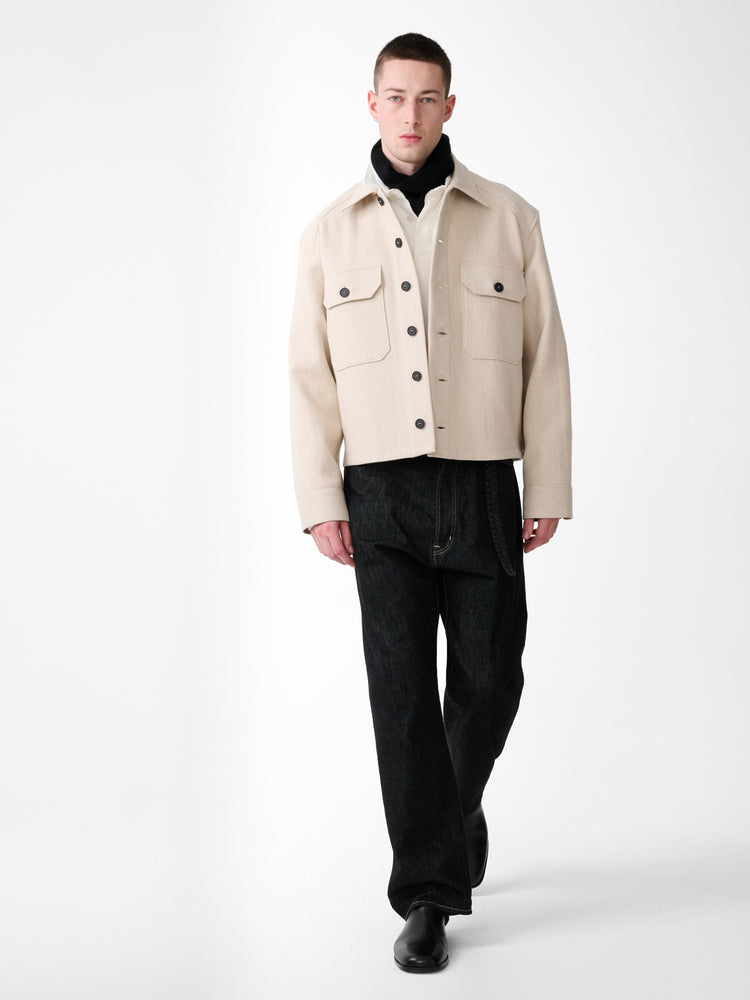 Kelver Wool Jacket in Feather