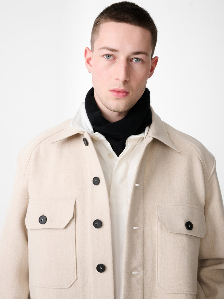 Kelver Wool Jacket in Feather