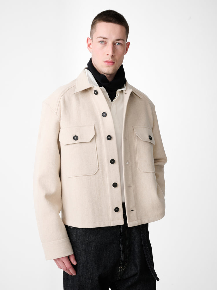 Kelver Wool Jacket in Feather