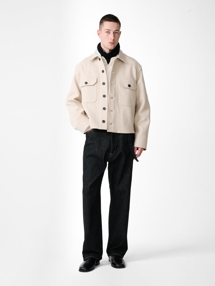 Kelver Wool Jacket in Feather