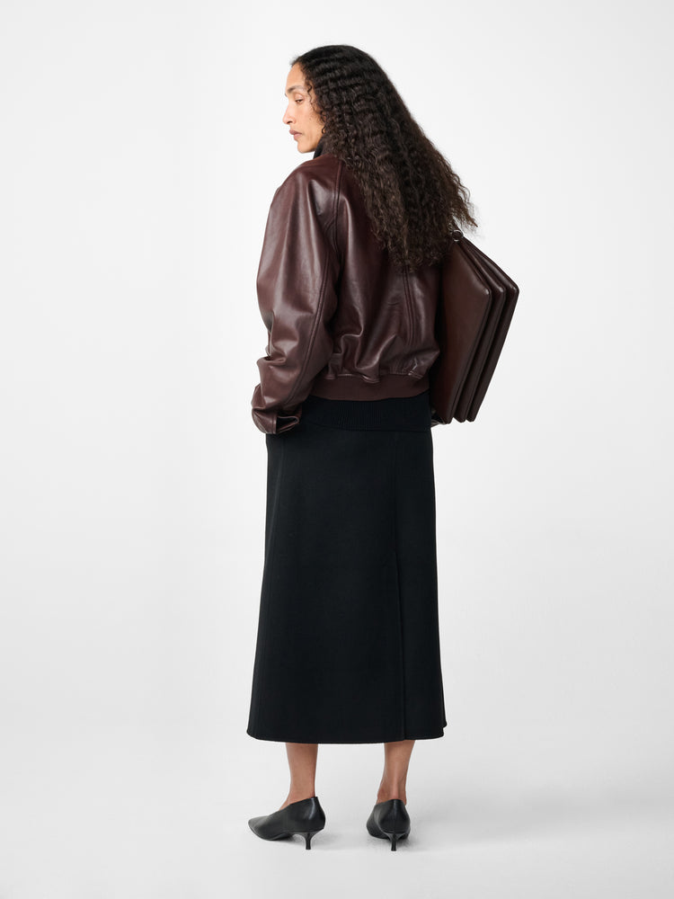 Kendal Leather Jacket in Oxblood