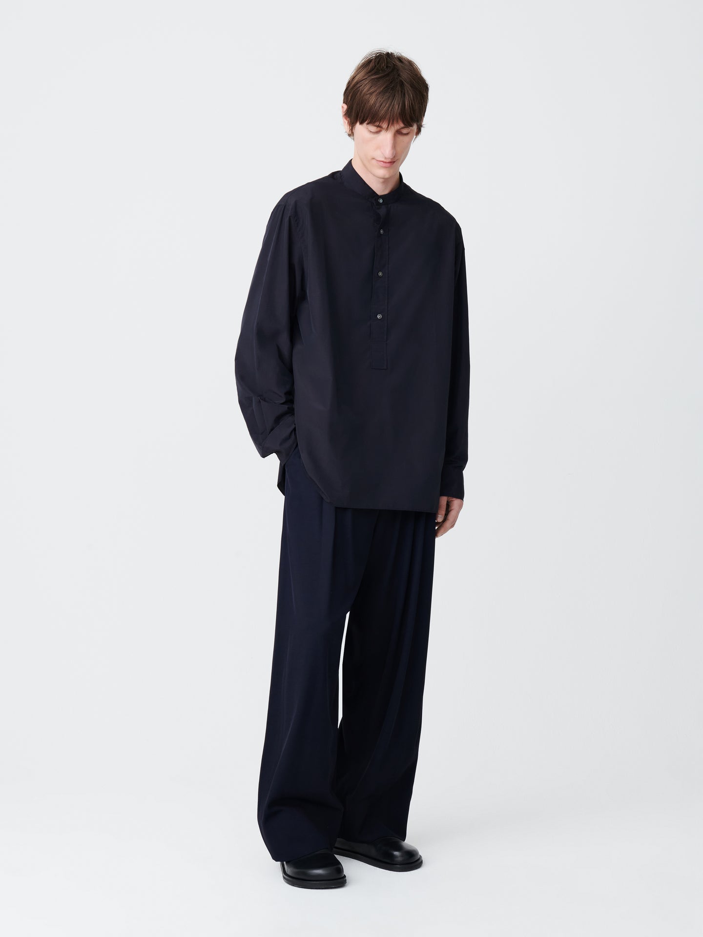 Ledro Coat in Darkest Navy– Studio Nicholson