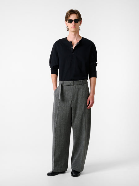 Kuyto Long Sleeve Jersey in Black – Studio Nicholson