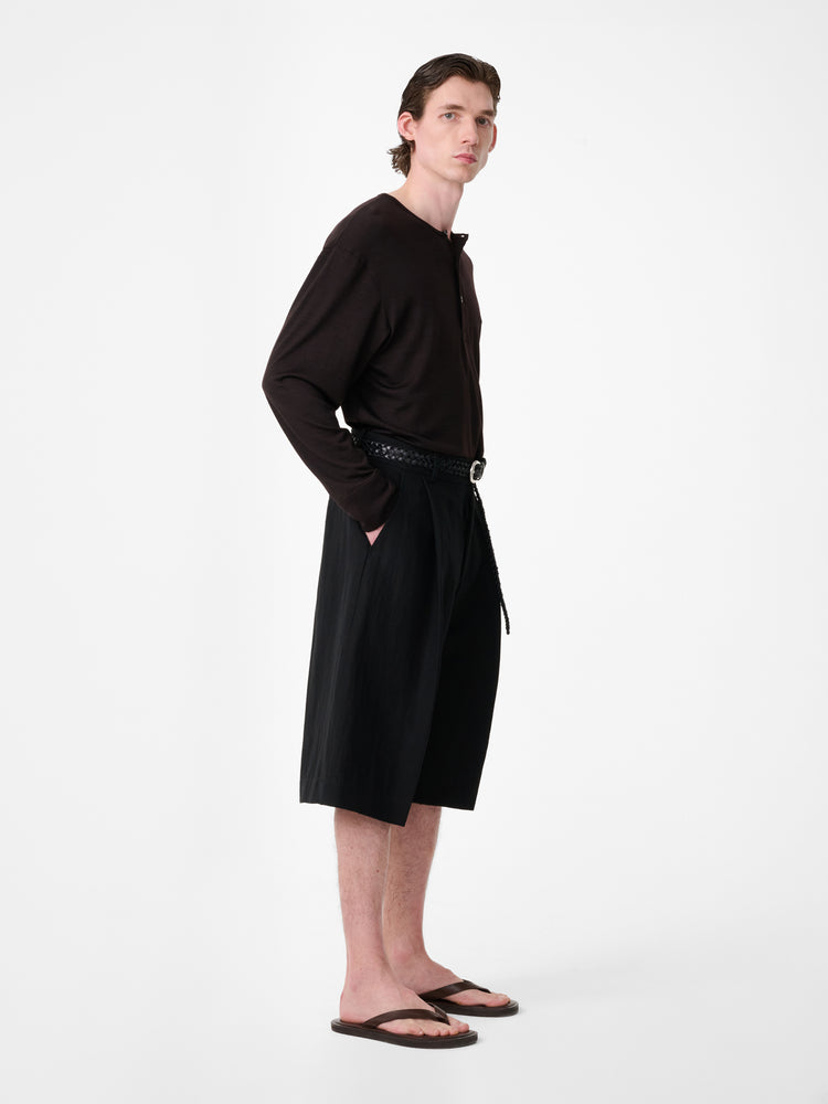 Kuyto Long Sleeve Jersey in Black Grape