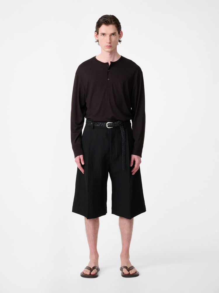Kuyto Long Sleeve Jersey in Black Grape