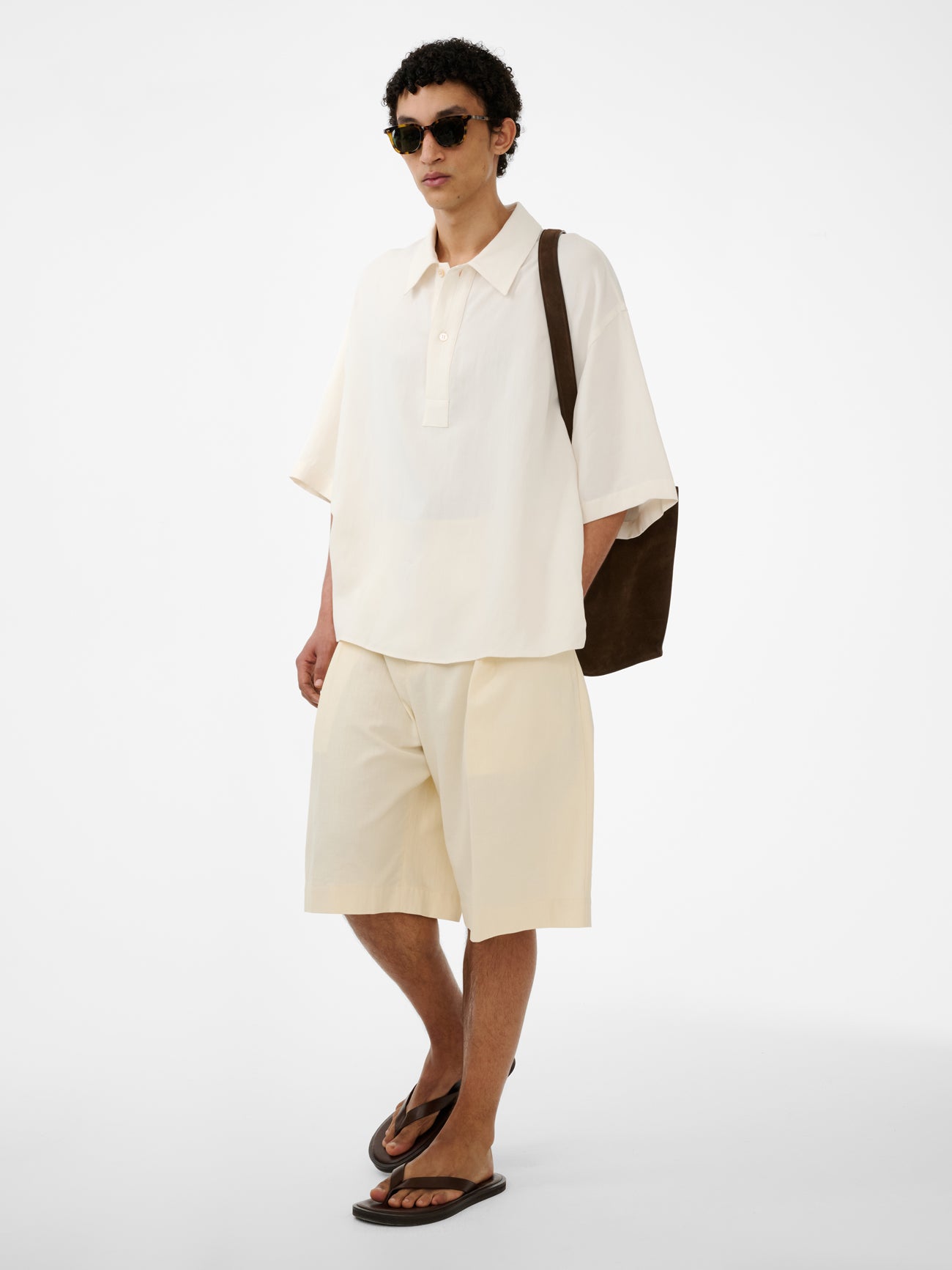 Lemmer Shirt in Chalk - Studio Nicholson