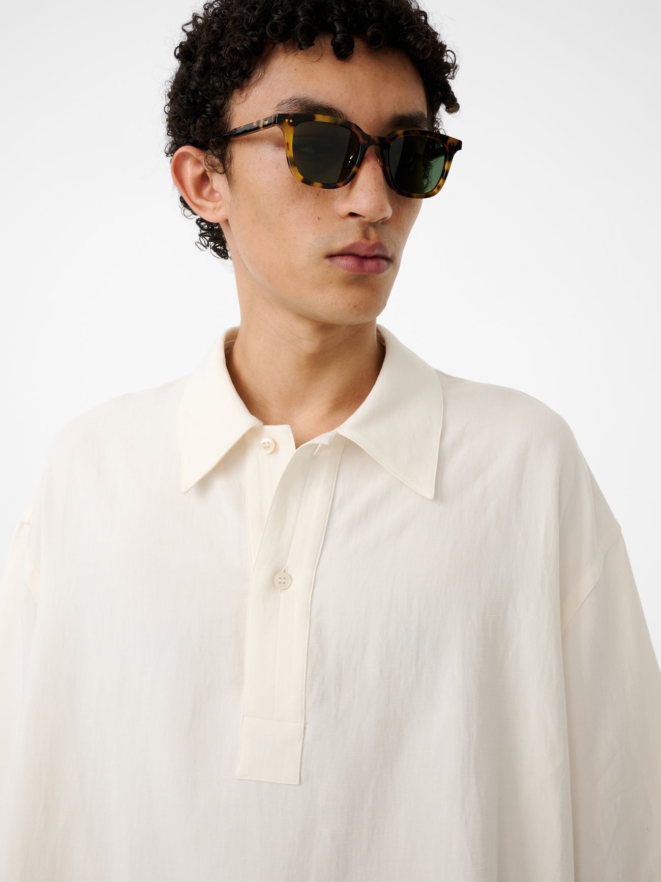 Lemmer Shirt in Chalk - Studio Nicholson