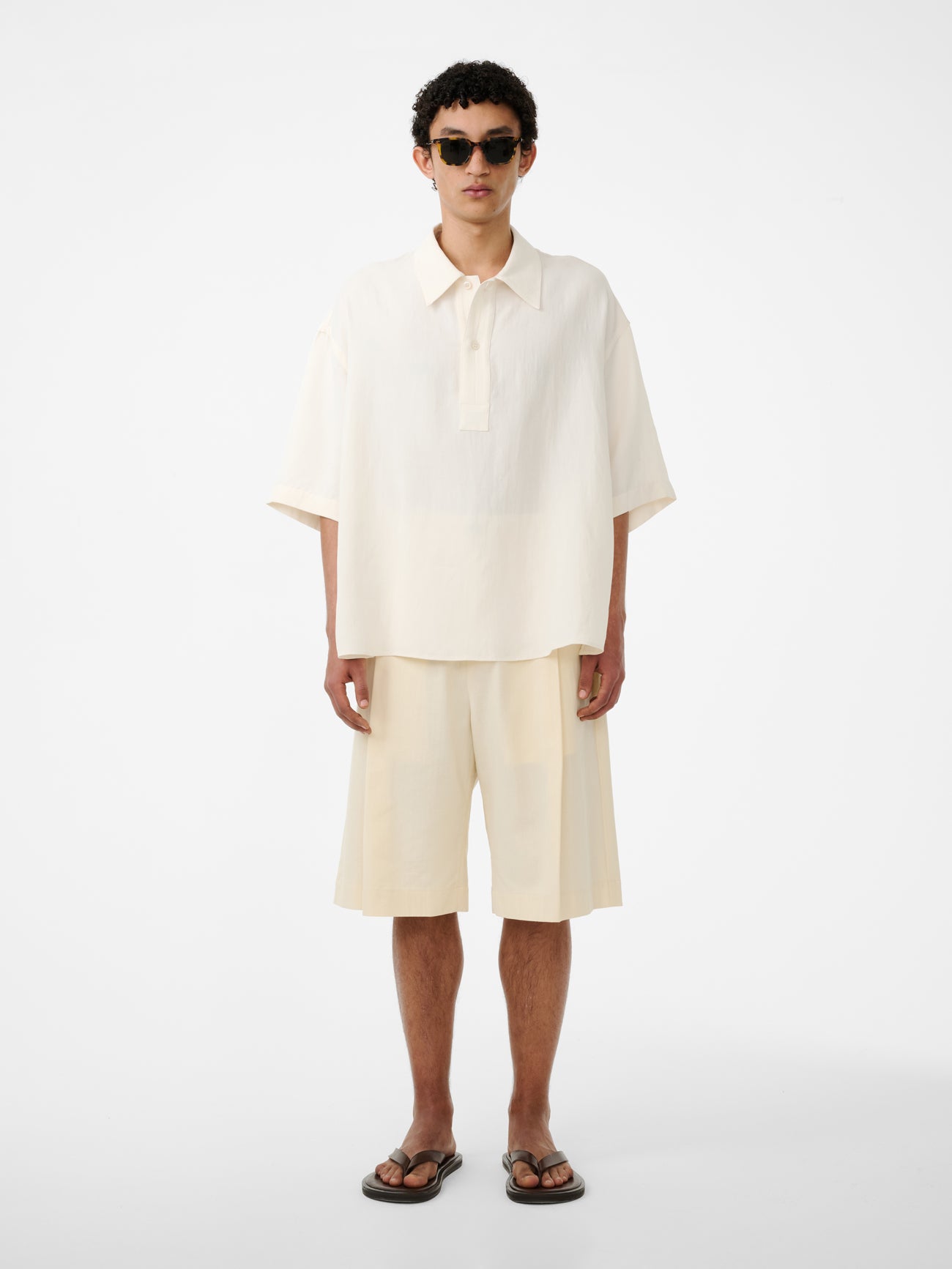 Lemmer Shirt in Chalk - Studio Nicholson