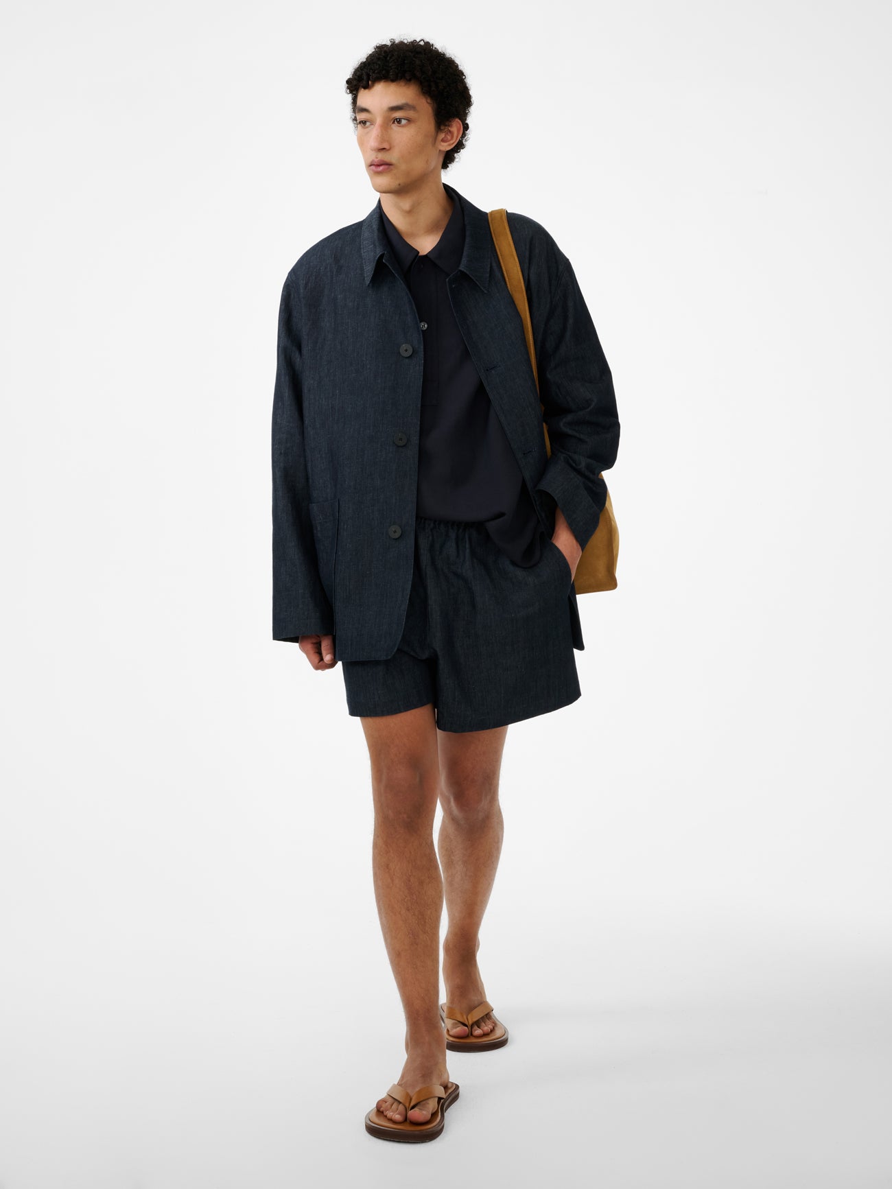 Lemmer Shirt in Darkest Navy - Studio Nicholson