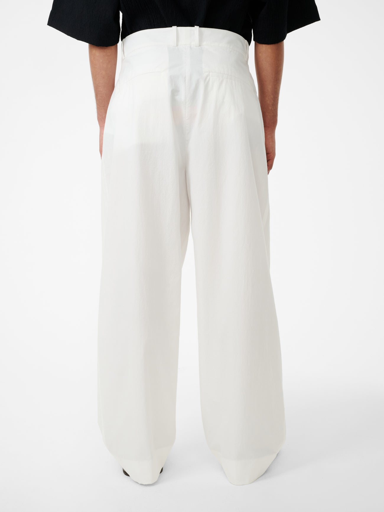 Line Pant in Optic White - Studio Nicholson