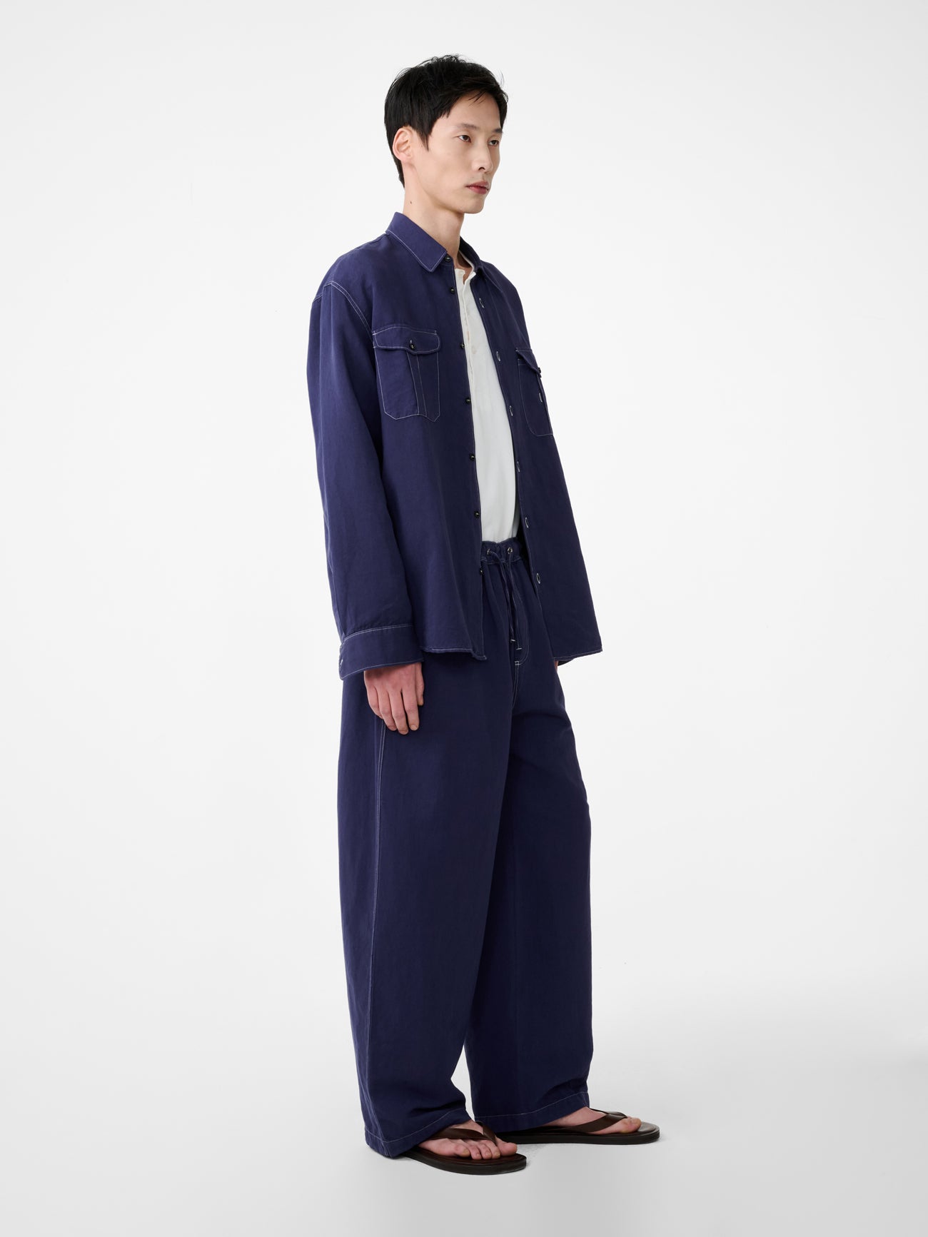 Louro Shirt in Indigo - Studio Nicholson