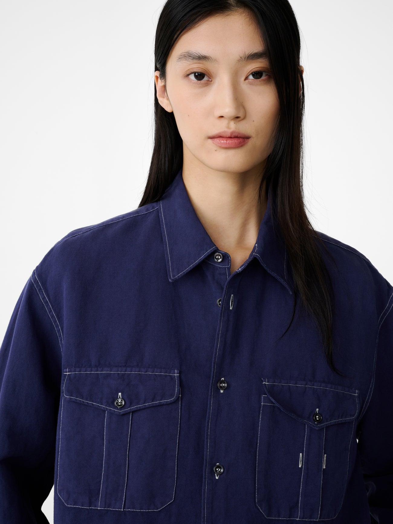Louro Shirt in Indigo - Studio Nicholson
