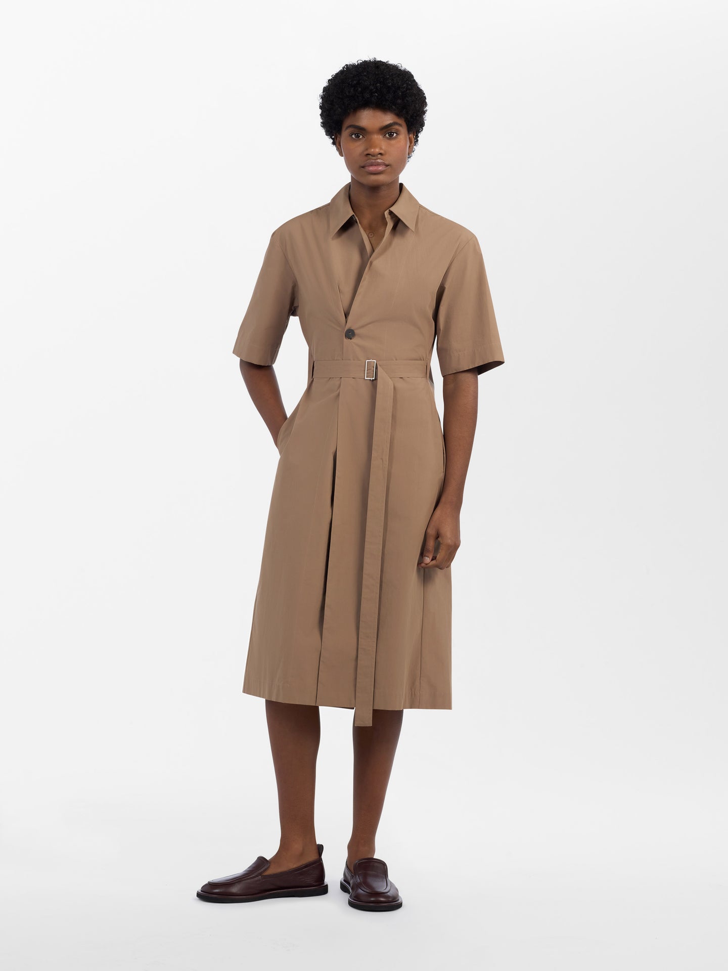 Lugana Dress in Nutmeg
