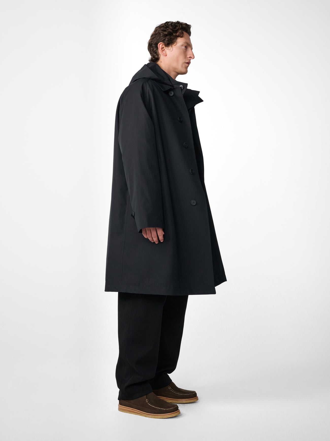 Marlborough Trench Coat in Black