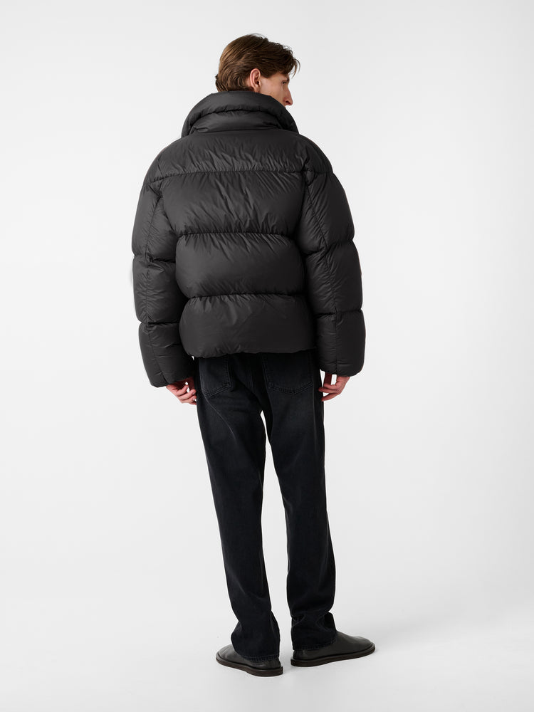 Massey Puffer Jacket in Black