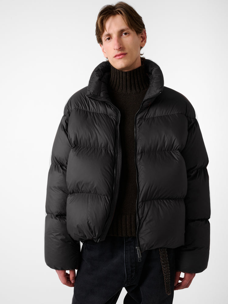 Massey Puffer Jacket in Black