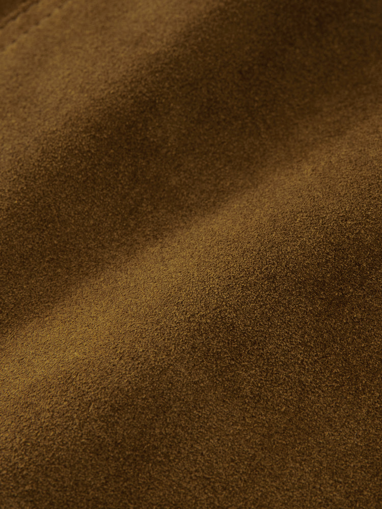 Close-up of brown leather texture