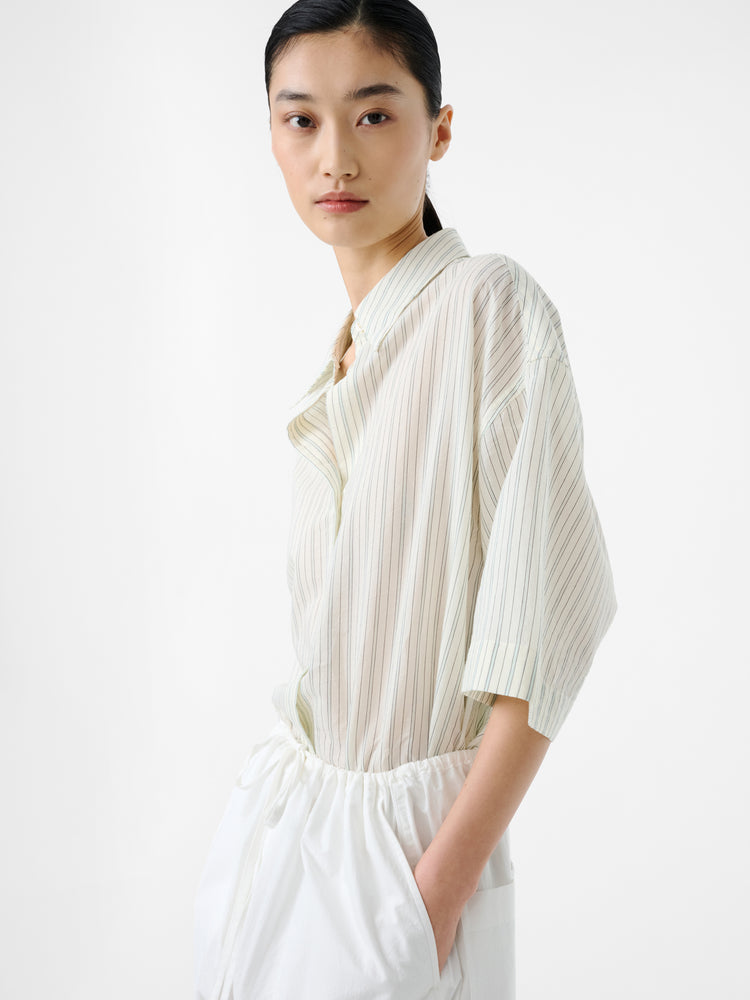 Merle Shirt in Parchment Stripe - Studio Nicholson