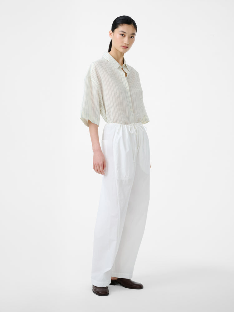 Merle Shirt in Parchment Stripe - Studio Nicholson