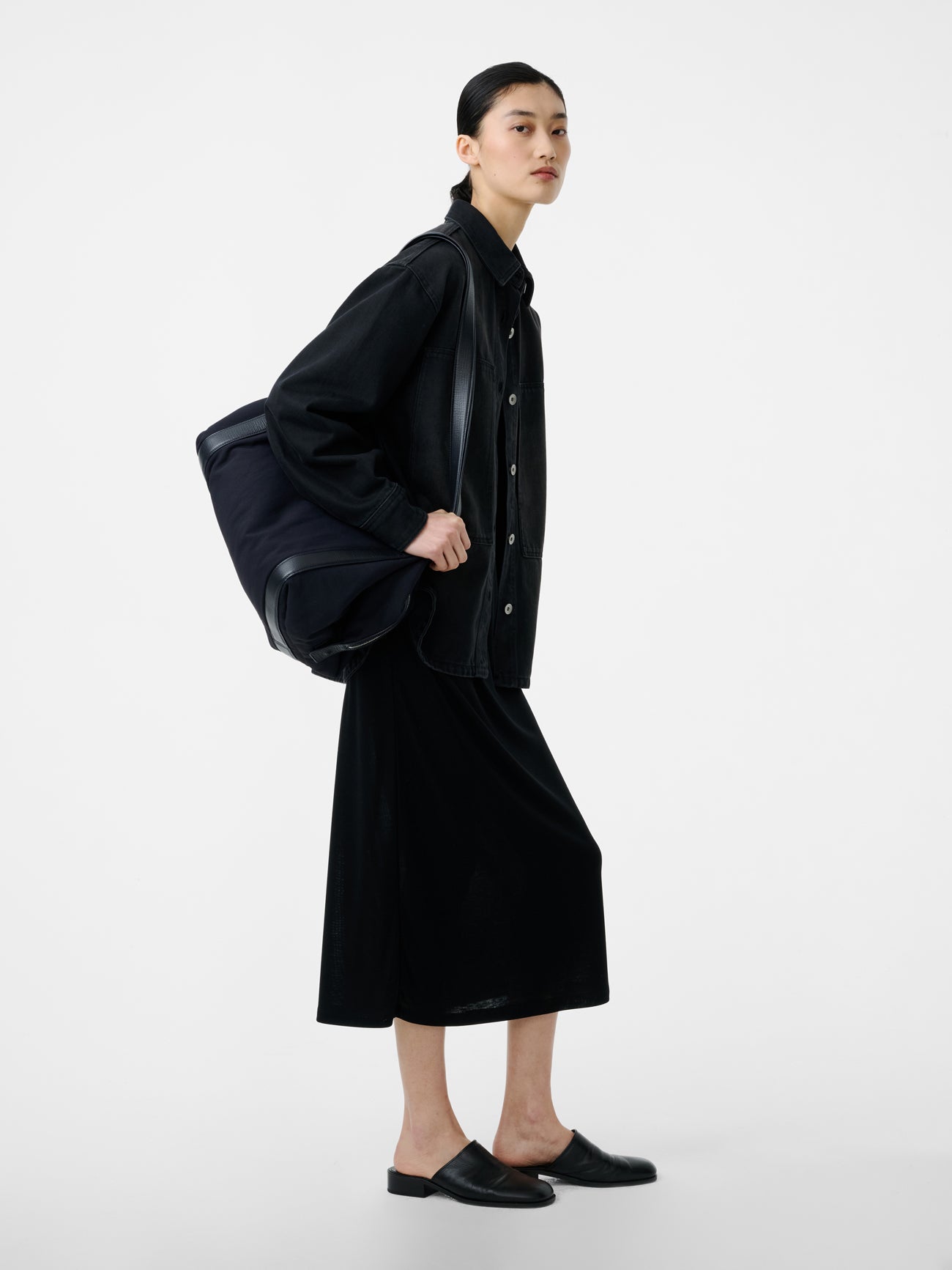 Milner Jersey Dress in Black - Studio Nicholson