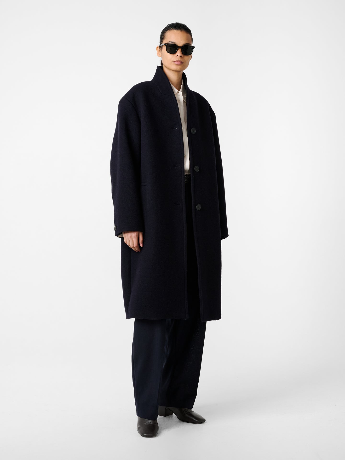 Morro Coat in Dark Navy