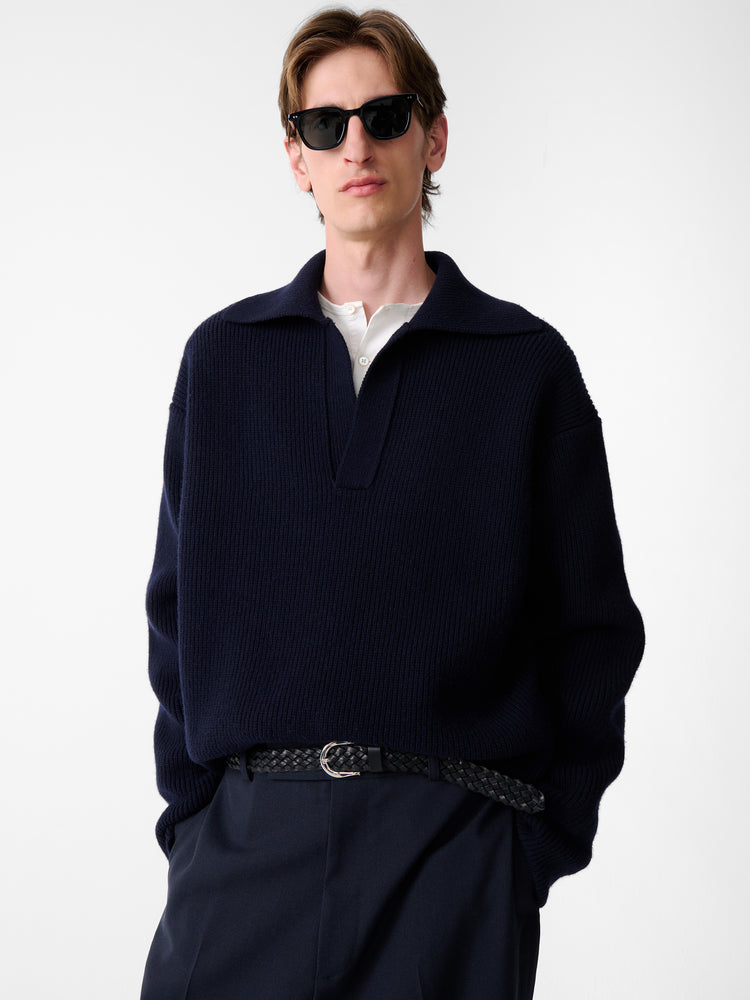 Nash Knit in Darkest Navy
